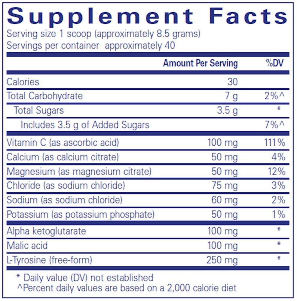 Electrolyte/ Energy formula