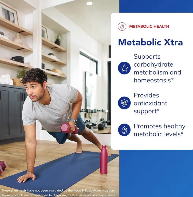 Metabolic Xtra | Supplement to Support Carbohydrate Metabolism, and Homeostasis