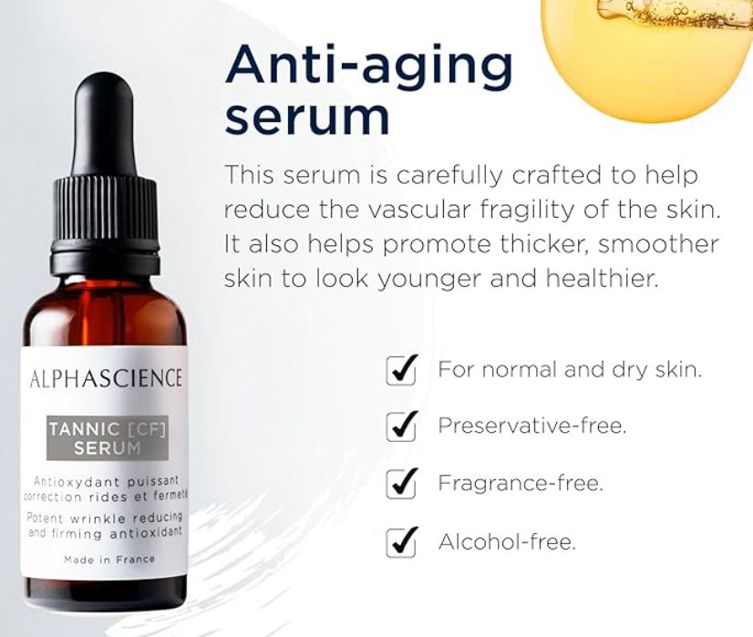 ALPHASCIENCE TANNIC SERUM FOR SMOOTH