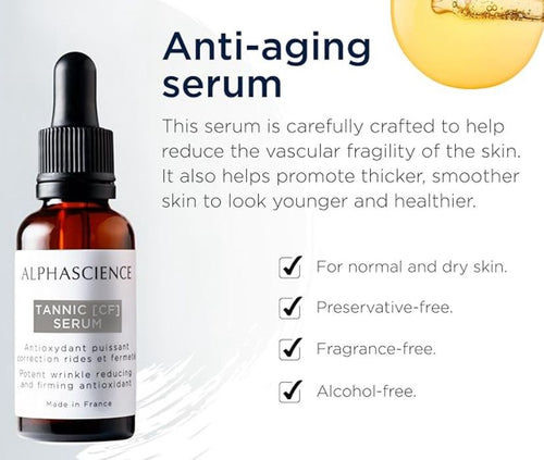ALPHASCIENCE TANNIC SERUM FOR SMOOTH