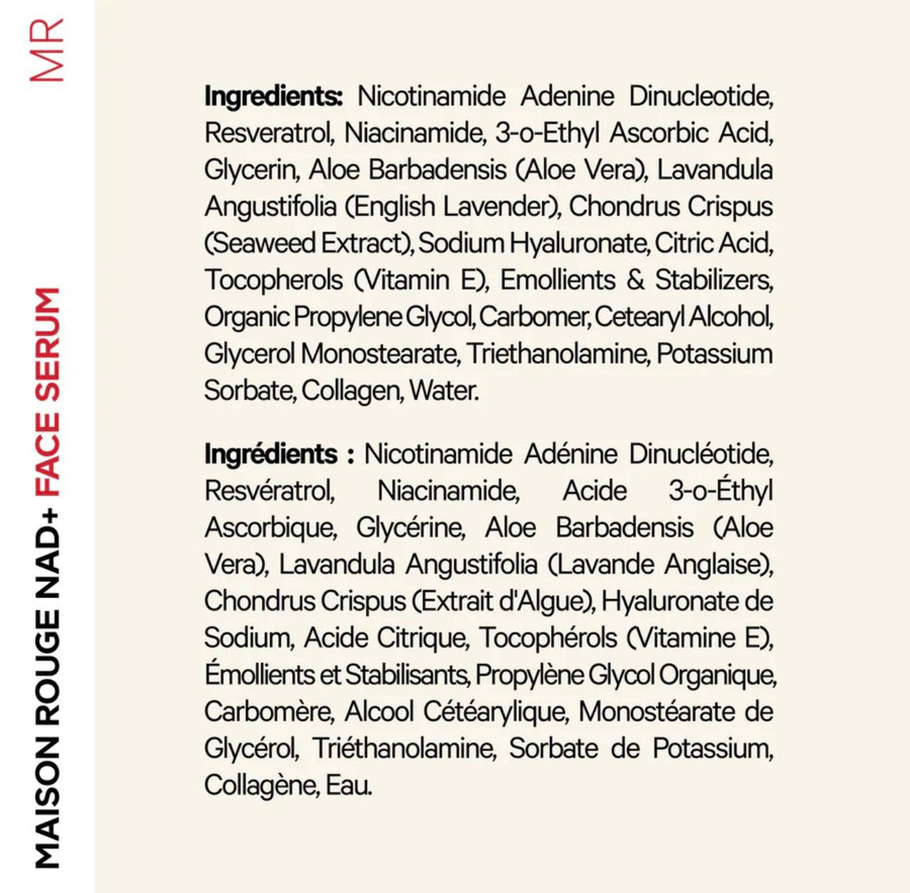 NAD+ Face Serum