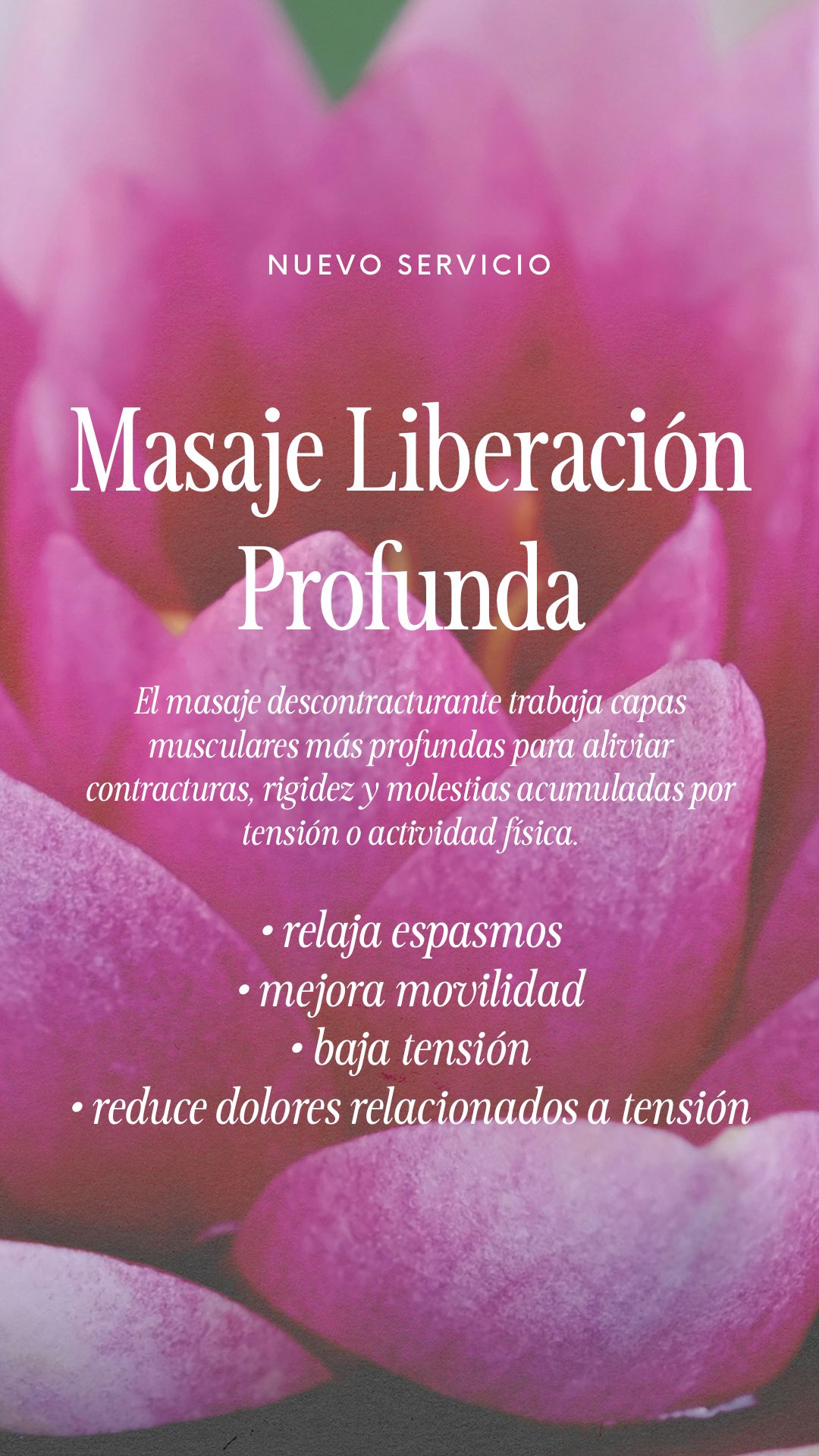 Masaje Liberación Profunda
